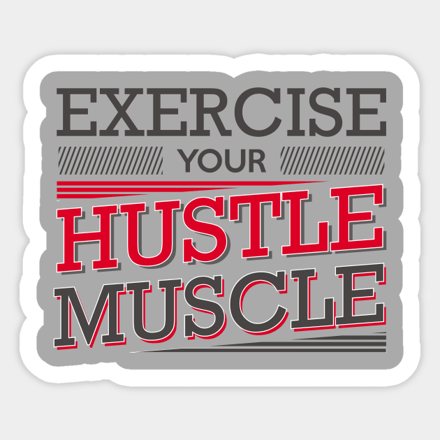 Hustle Muscle 2 Sticker by shimekism